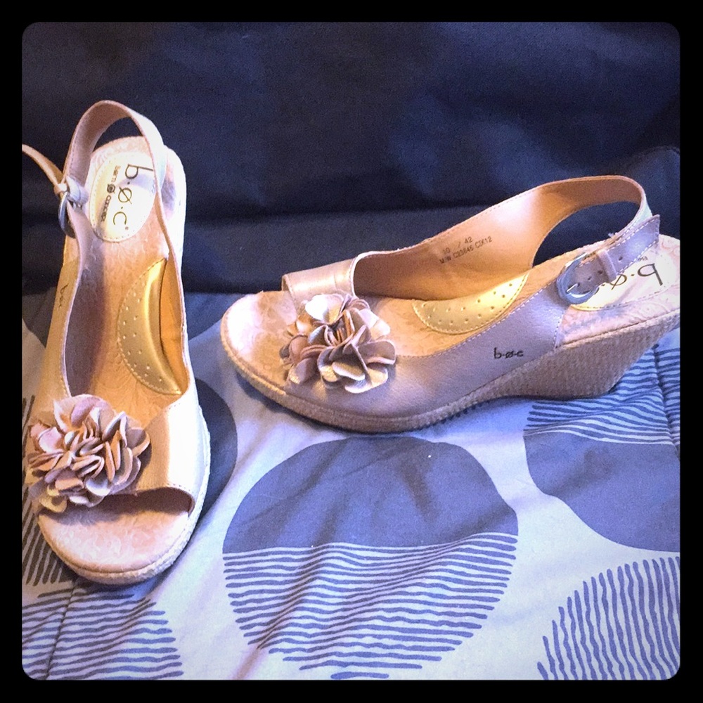 Born Champagne Wedge Sandal